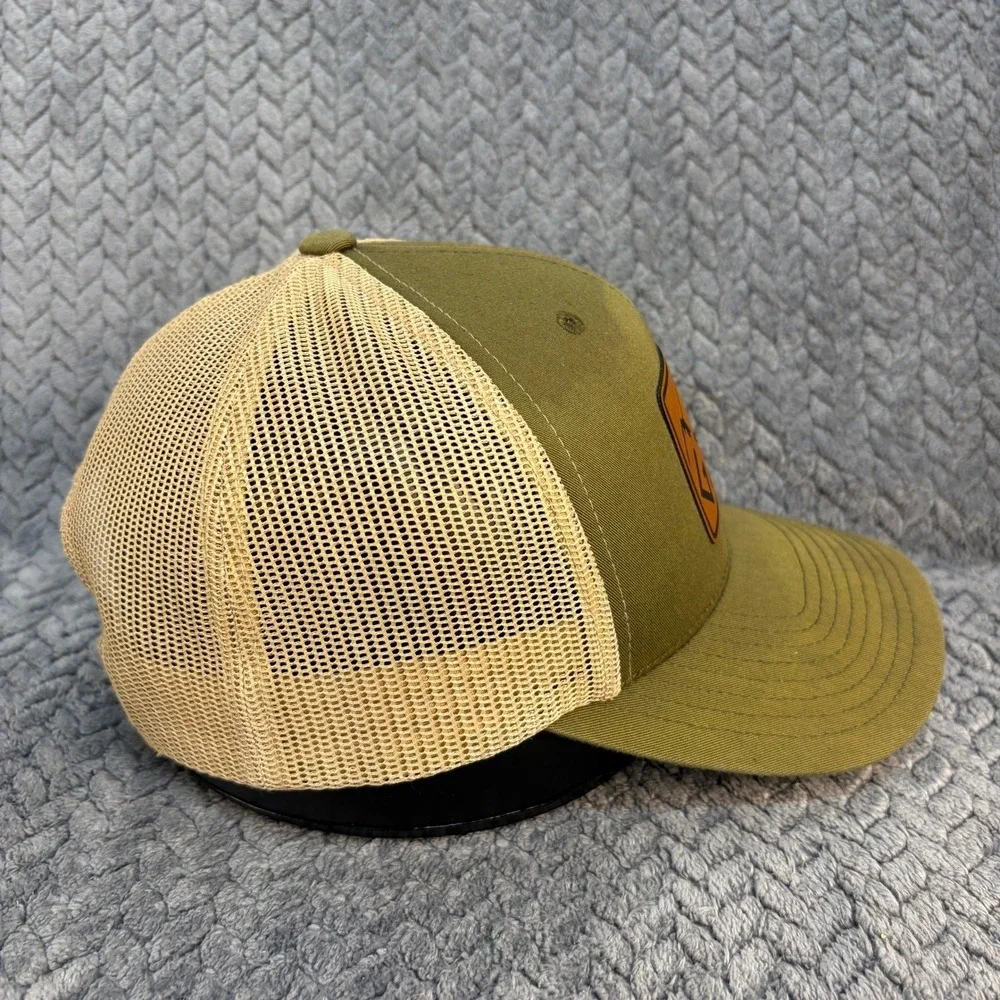 God Is Greater Than The Highs Lows Trucker Hat Green Tan Mesh Snapback Cap